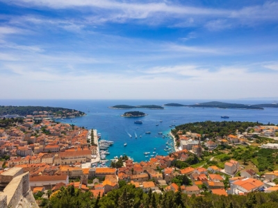 Panorama view of Hvar