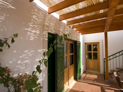 French doors leading to the pool
